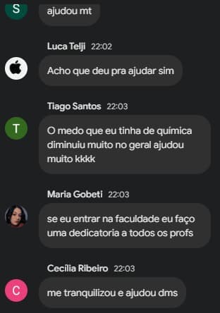 Feedback de aluno 10